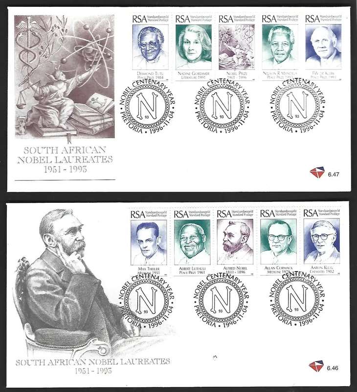 RSA FDC - 6.46-47 - SA Nobel Laureates