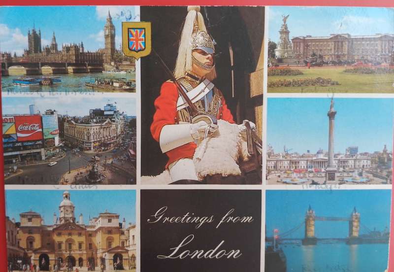 GB LONDON POST CARD -GREETINGS FROM LONDON 1994