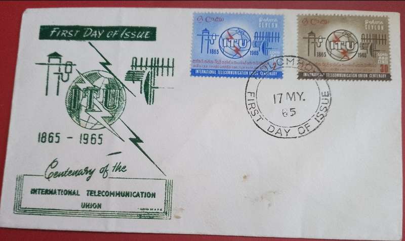 CEYLON I.T.U FDC 1965