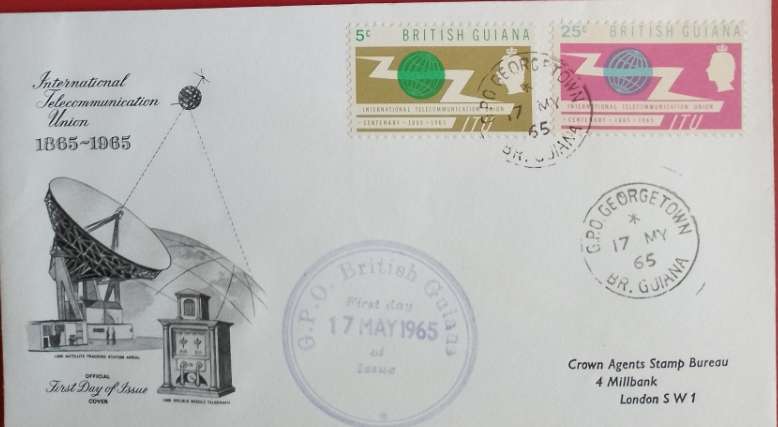 BRITISH GUIANA ITU FDC