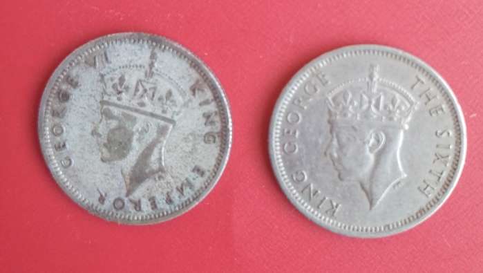 SOUTHERN RHODESIA x2 -6 pence 1948/54