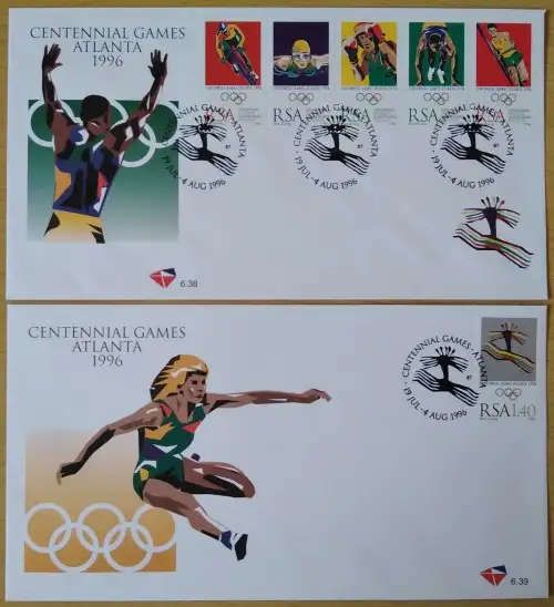 1996-RSA-Combo-FDC-Olympic Games Atlanta.
