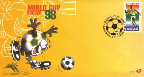 South Africa - 1998 Soccer World Cup FDC 6.76