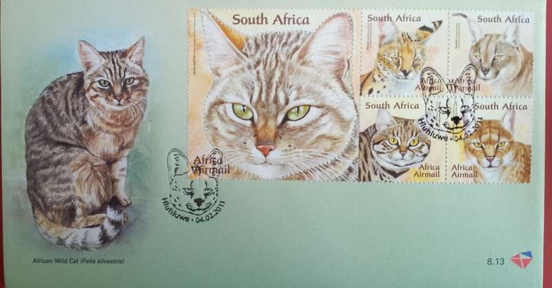 RSA FDC #8.13 -AFRICAN WILD CAT