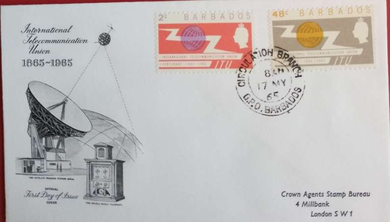 BARBADOS ITU 1965 FDC