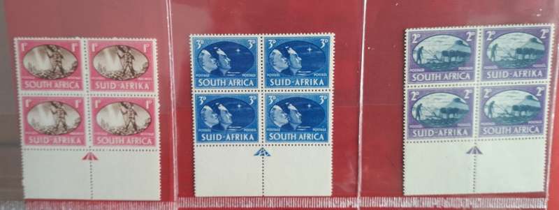 UNION 1945 VICTORY ISSUE ARROW BLOCKS OF 4 COMPLETE SET