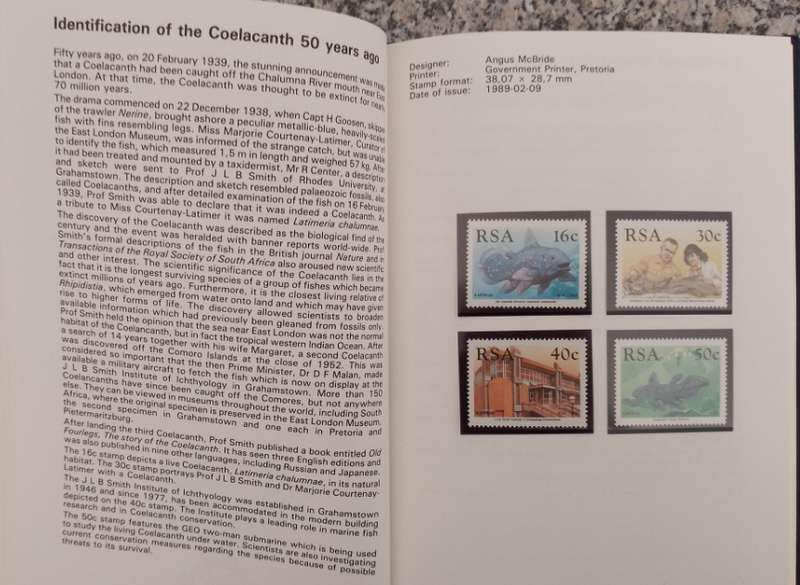 COLLECTORS ITEM ISSUED BY POST OFFICE AS A GIFT RSA STAMPS 1988-92 MNH WITH WRITE UP ON ALL-SCARCE
