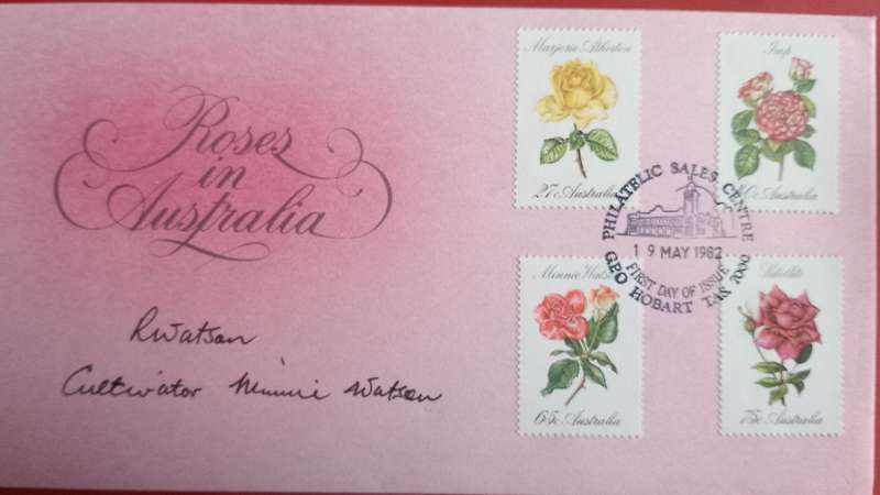 AUSTRALIA FDC ROSES IN AUSTRALIA 1982