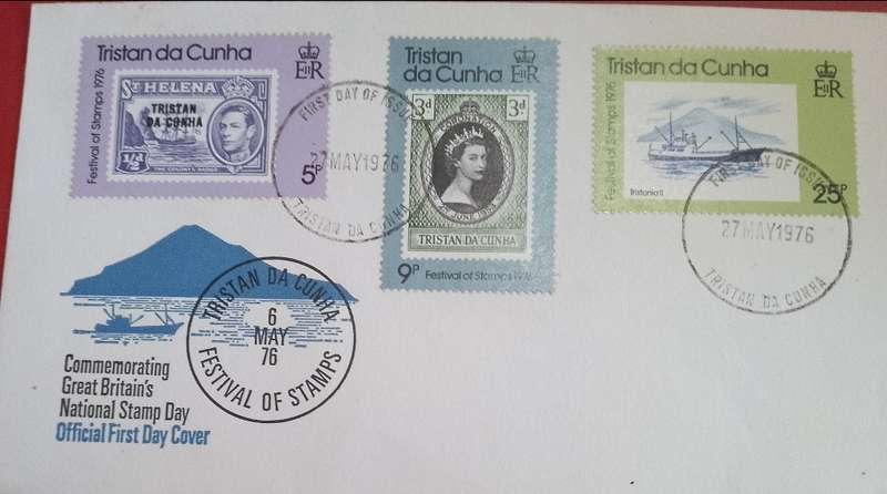 TRISTAN DA CUNHA FESTIVAL OF STAMPS FDC 1976