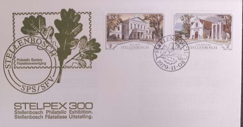 1979 RSA STELPEX 300 Stellenbosch Philatelic Exhibition Commemorative Cover