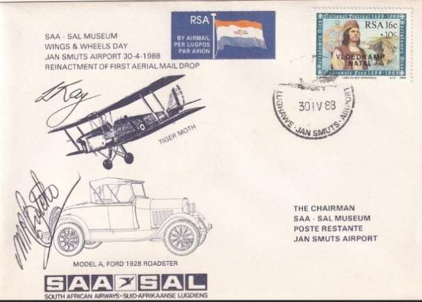 SAA MUSEUM WINGS & WHEELS 1988 SIGNED