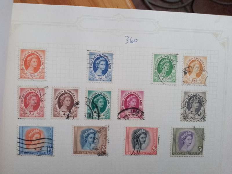 RHODESIA & NYASALAND 1954 DEFINITIVE  PART SET