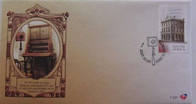 RSA 2007-10-09 World Post Day 2007 FDC 7.121 (4 000 ISSUED )