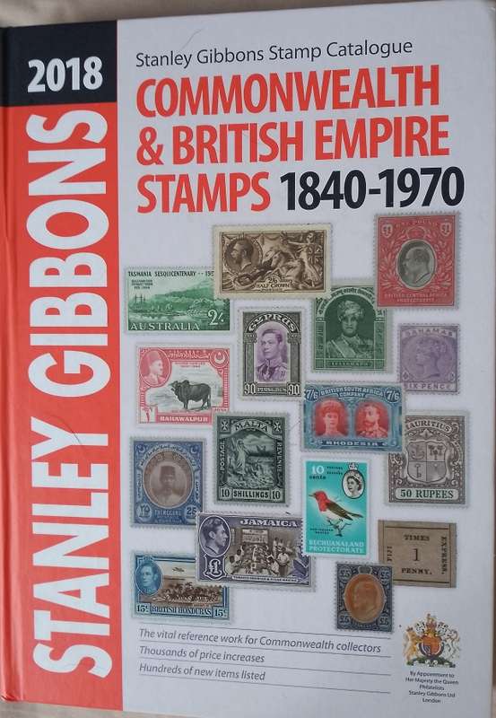 STANLEY GIBBONS 2018 HARDBACK COMMONWEALTH BRITISH & EMPIRE STAMPS IN COLOUR (1840-1970 ) LIKE NEW