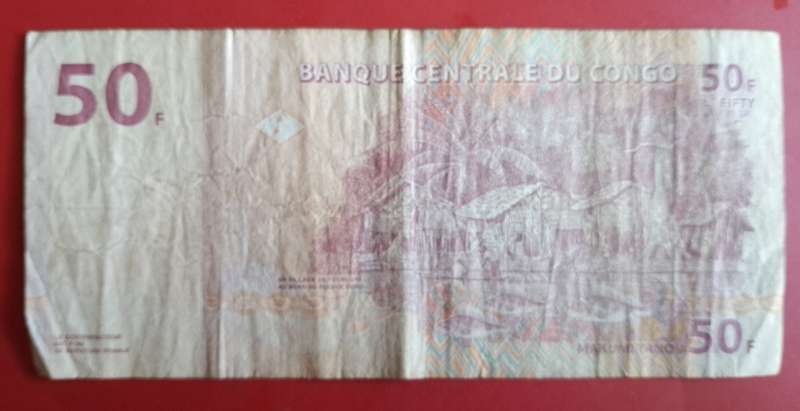 CONGO 50 FRANC NOTE-2000-SEE SCANS