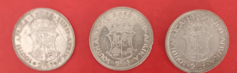 union x3 silver 21/2 shillings
