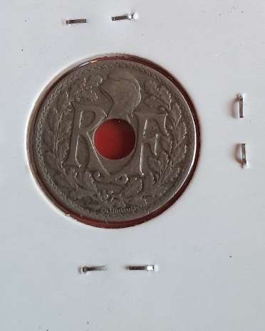 1925 France French 10 Centime SEALED-GOOD CONDITION