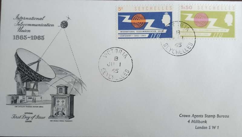 SEYCHELLES ITU FDC 1965