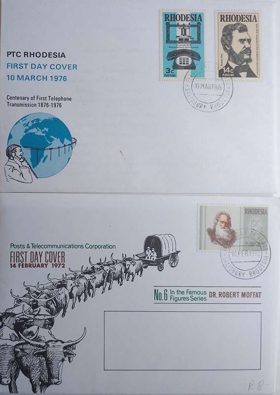 RHODESIA FDC X2 1972/76