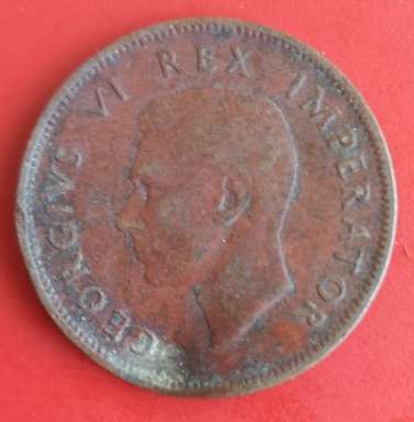 UNION 1/2d 1942 WWII COIN