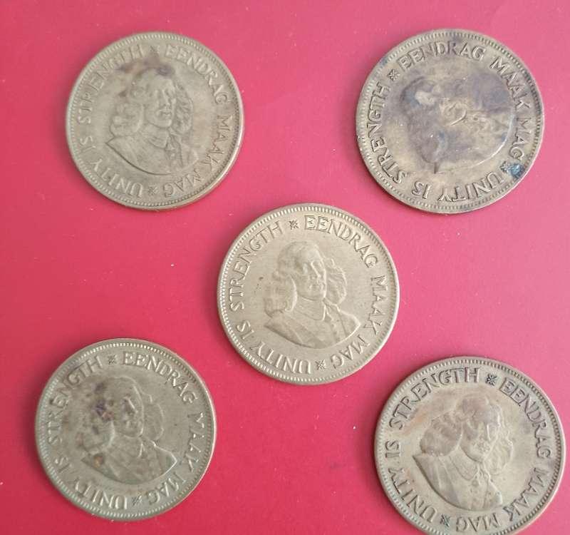 RSA 1961-1 CENTS LARGE ONWARDS X5