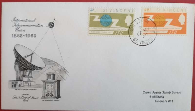 ST VINCENT ITU FDC 1965