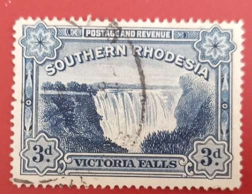SOUTHERN RHODESIA WATERFALL 3d used