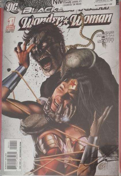 BLACKEST NIGHT: WONDER WOMAN(2009) #1 SEALED SIGNED BY GREG HORN ( DC COMIC COVER ARTIST)
