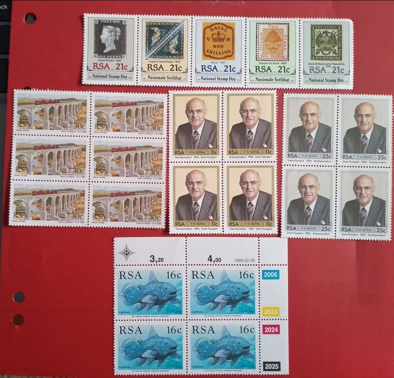 RSA MIXED LOT OF CONTROL BLOCKS AND BLOCKS MNH