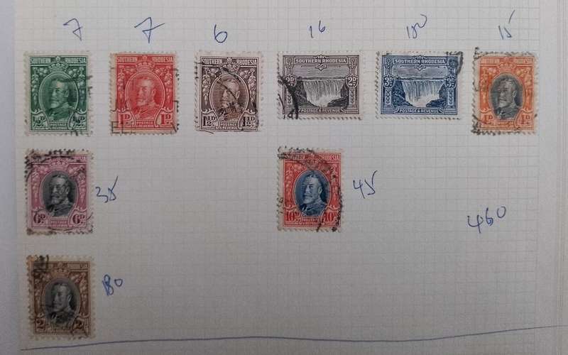 SOUTHERN RHODESIA 1931 FIELD MARSHALL PART SET USED