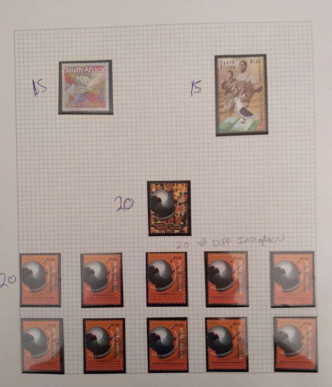 MODERN RSA ABUM FROM 2001-2005 MNH MINI& SHEETLETS AND SETS OF STAMPS CAT VAUE R3400