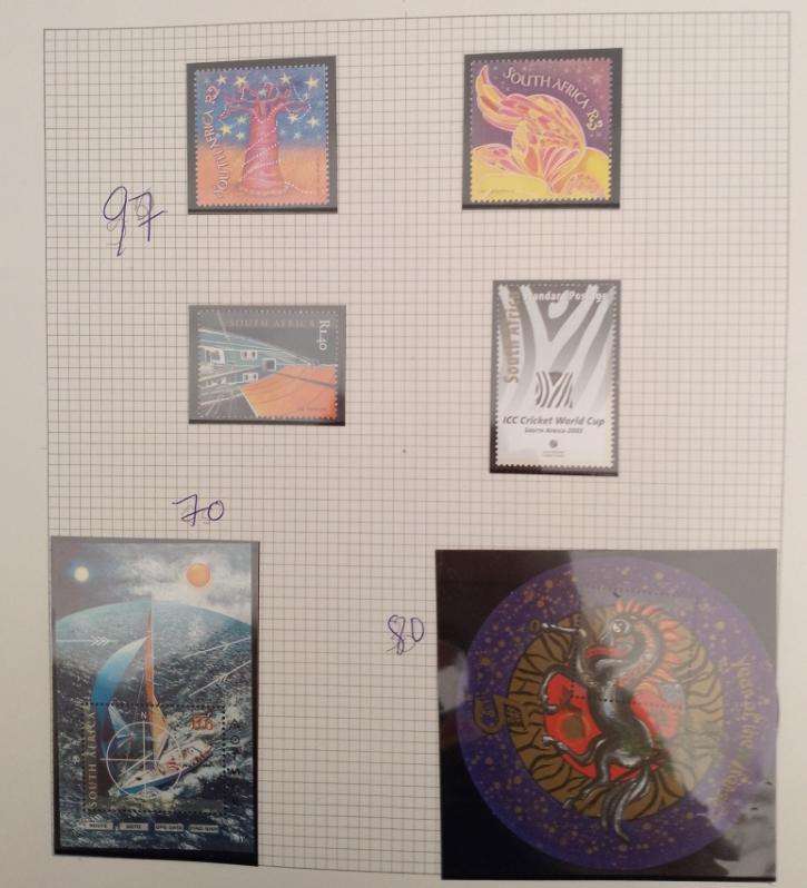 MODERN RSA ABUM FROM 2001-2005 MNH MINI& SHEETLETS AND SETS OF STAMPS CAT VAUE R3400