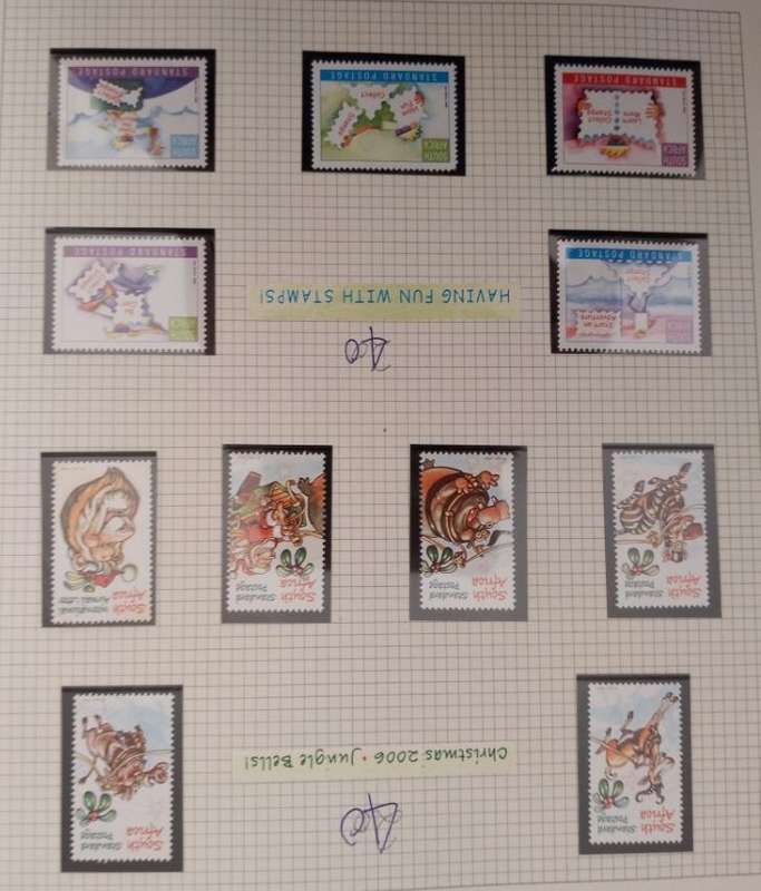 MODERN RSA ABUM FROM 2001-2005 MNH MINI& SHEETLETS AND SETS OF STAMPS CAT VAUE R3400