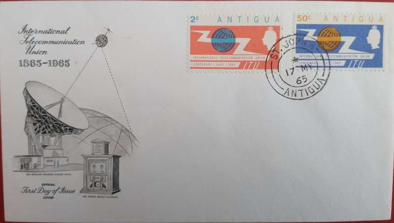 ANTIGUA ITU FDC 1965