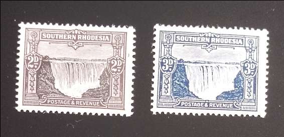SOUTHERN RHODESIA FIELD MARSHALL DEFINITIVE SET 1931 SACC 18 & 19 MLH