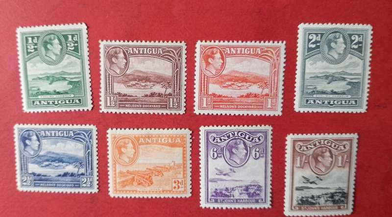 Antigua 1938 short set 1/2d-1s - Lightly Mounted