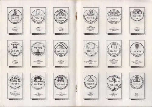RSA Special Permanent Date Stamps Cancellations booklet - Total 8 pages - Not all pages scanned
