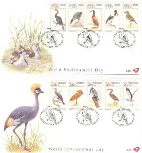 FDC 6TH SERIES 6.61 AND 6.62 WATERBIRDS