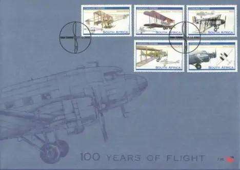 RSA FDC #7.65-100 YEARS OF FLIGHT