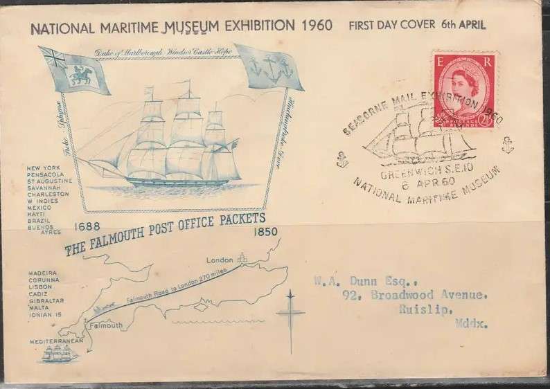 NATIONAL MARITIME MUSEUM EXHIBITION 1960 F.D.C.- SEE SCAN