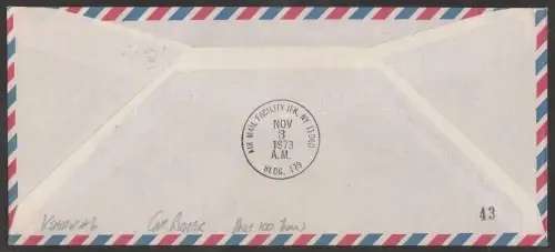 SAA  1ST SAA FLIGHT JHB - NEW YORK VIA LLHA DO SOL BOEING 707 SIGNED BY CAPT RICHTER