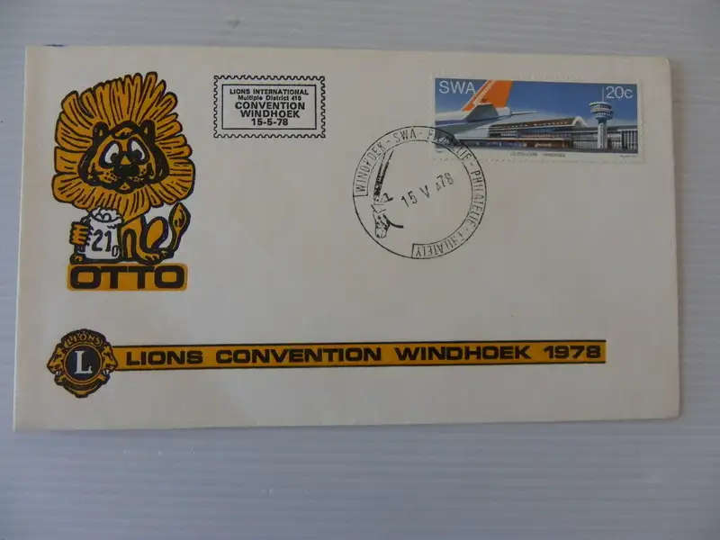 SWA (1978) - Lions Convention Illustrated FDC