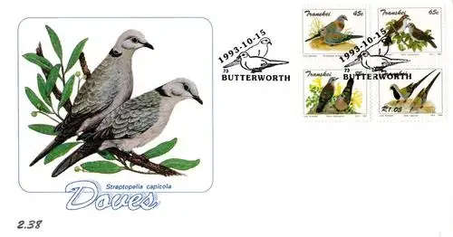 Transkei - 1993 Doves FDC 2.38