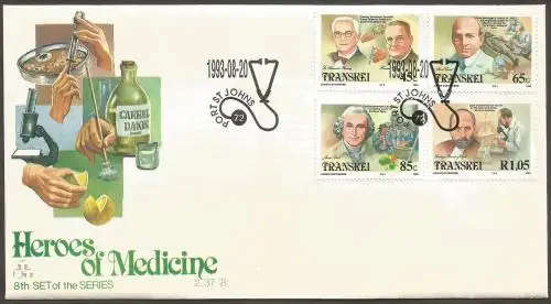 Transkei FDC2.37 Heroes of Medicine