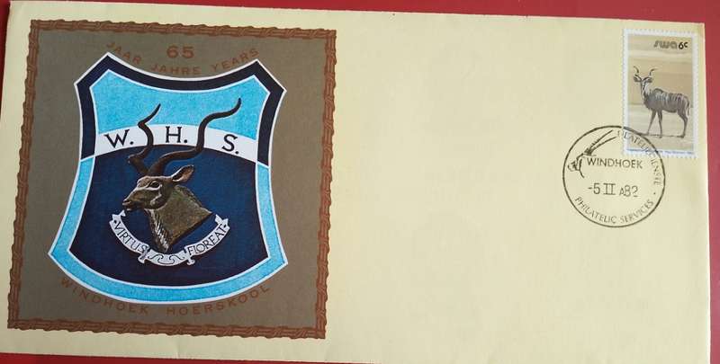 SWA W.H.S. WINDHOEK HIGH SCHOOL 65 YEARS FDC 1982