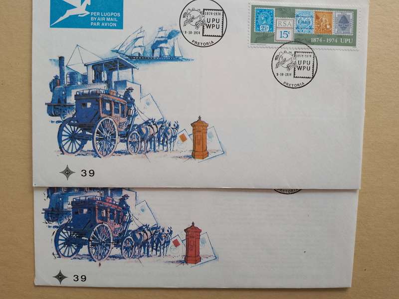 RSA FDC#39 WITH VARIETY COLOUR SHIFT POST BOX RED NOT ORANGE  ALSO SHIFT BY WHEELS OF BLACK