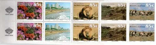 RSA - 1993 - TOURISM BOOKLETS COMPLETE SET 7a-7e MNH