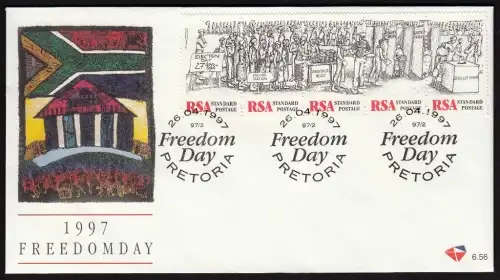 RSA 1997: OFFICIAL FDC 6.56 - FREEDOM DAY