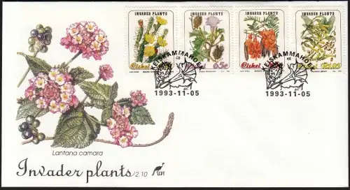 CISKEI 1993: OFFICIAL FDC 2.10 - INVADER PLANTS