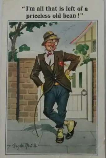 GB CARTOON ANTIQUE POST CARD 3/1/27
